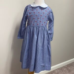 Sophie dess houndstoothoth long sleeved Peter Pan collar dress girls size 4
